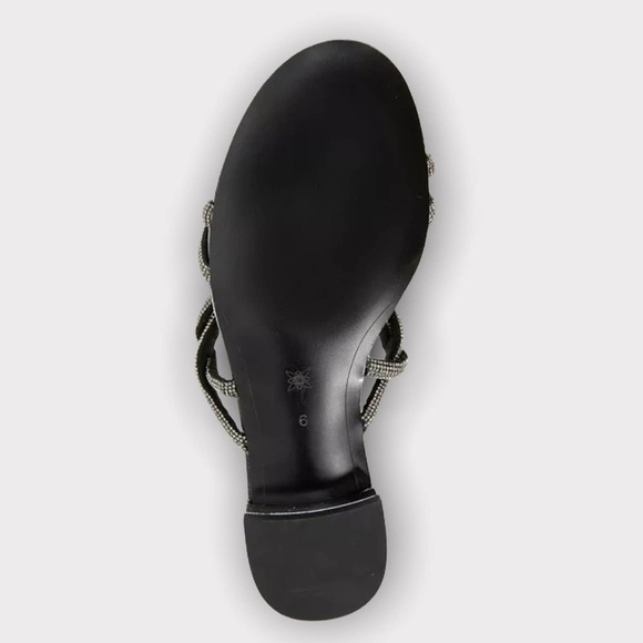 BCBG GENERATION DASTIN RHINESTONE EMBELLISHED SLIDE SANDAL - 7 - Picture 10 of 10